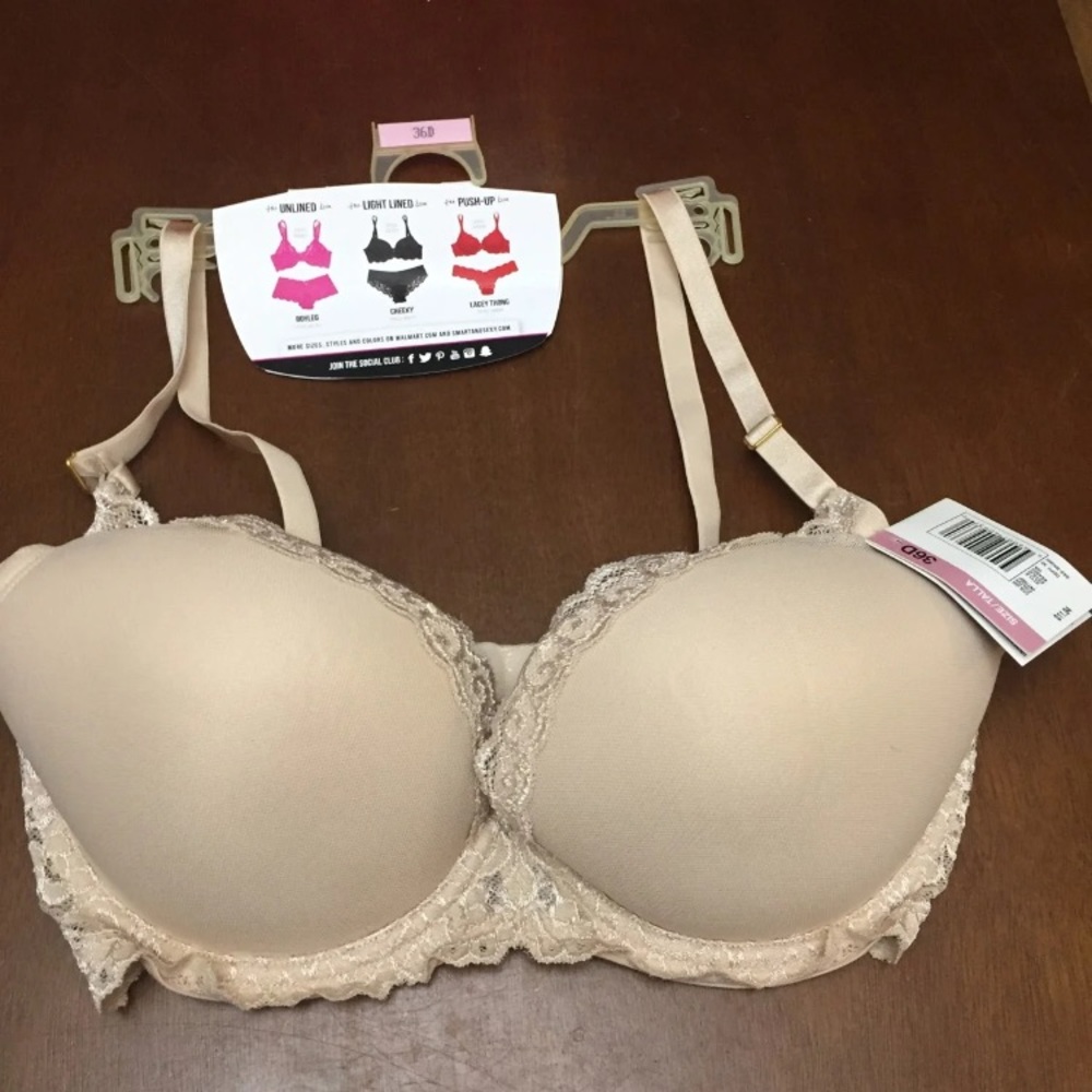 Woman’s Bra tan/cream color new with tags 36D